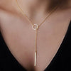 Silver Gold Long Necklace