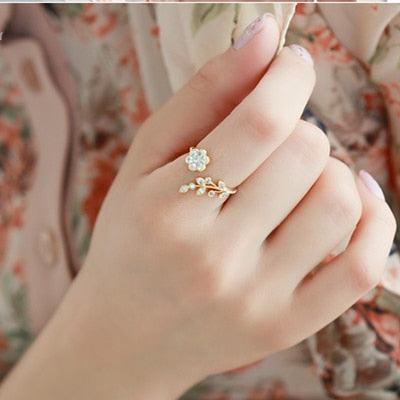 Crystal Open Ring