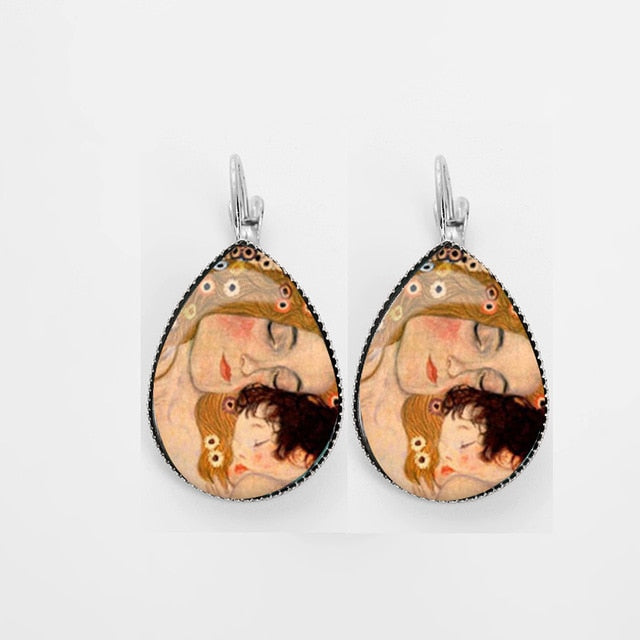 Van Gogh Painting Tear Drop Earring