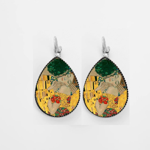 Van Gogh Painting Tear Drop Earring