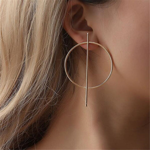 Long Slope Geometric Earring