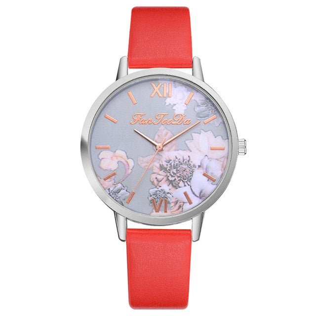 Printed Flower Watch