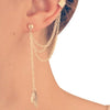 Silver Gold Color Earring