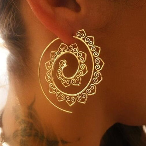 Silver Gold Color Earring