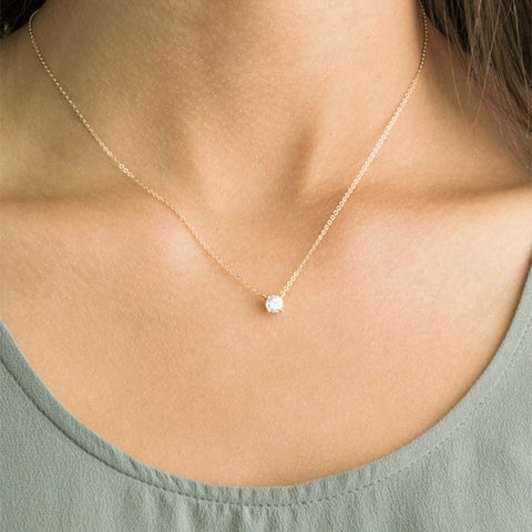 Geometric Opal Necklace