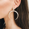 Big Circle Silver Color Earring