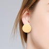 Geometric Gold Color Long Earring
