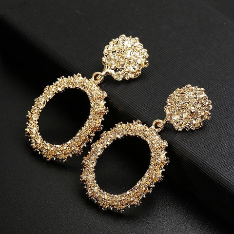 Silver Gold Colors Earring